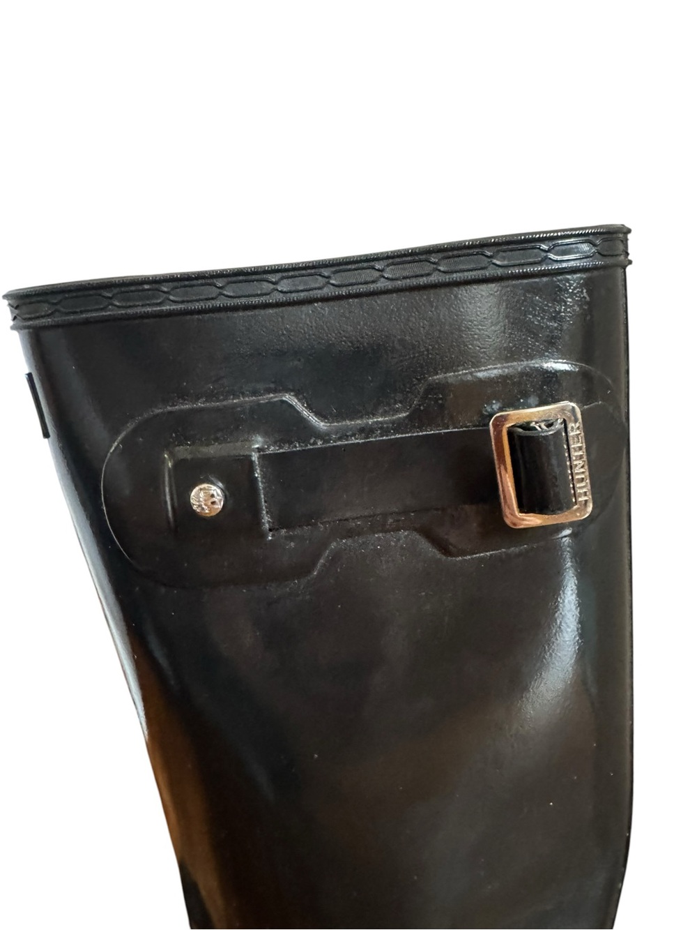 Women’s Hunter Black Tall Rain Boots - Picture 6 of 9
